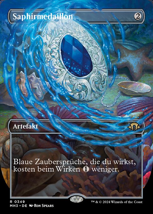 Saphirmedaillon