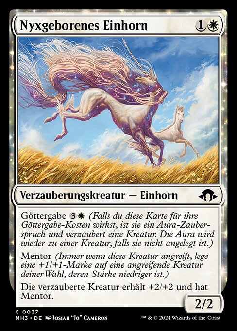 Nyxgeborenes Einhorn