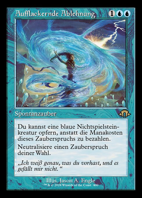 Aufflackernde Ablehnung