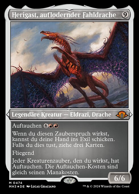 Herigast, auflodernder Fahldrache