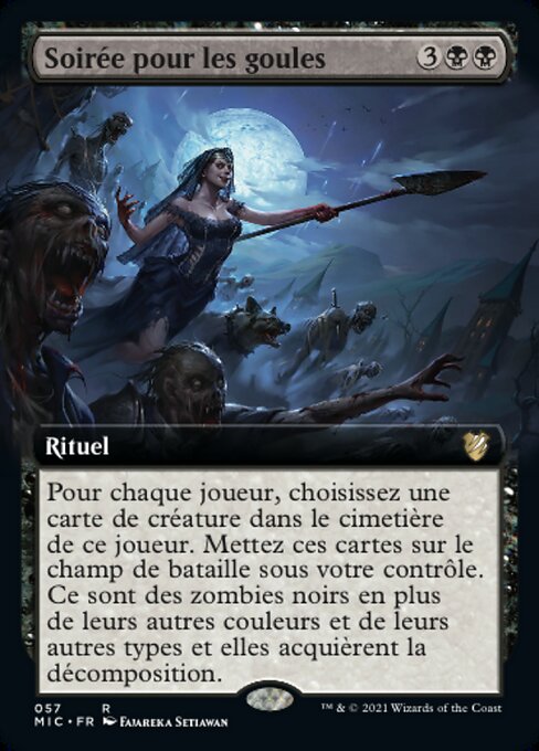 Soirée pour les goules