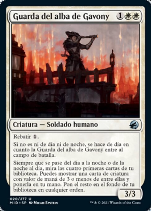 Guarda del alba de Gavony
