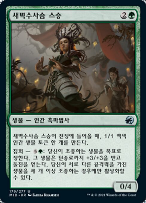 새벽수사슴 스승