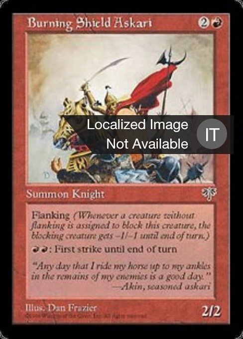 Burning Shield Askari