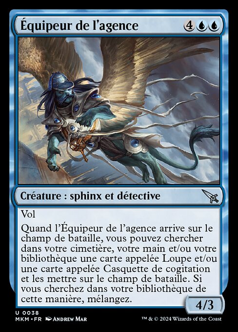 Équipeur de l'agence