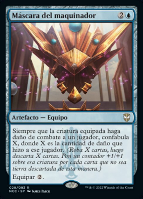 Máscara del maquinador