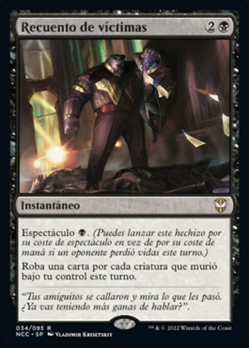 Recuento de víctimas