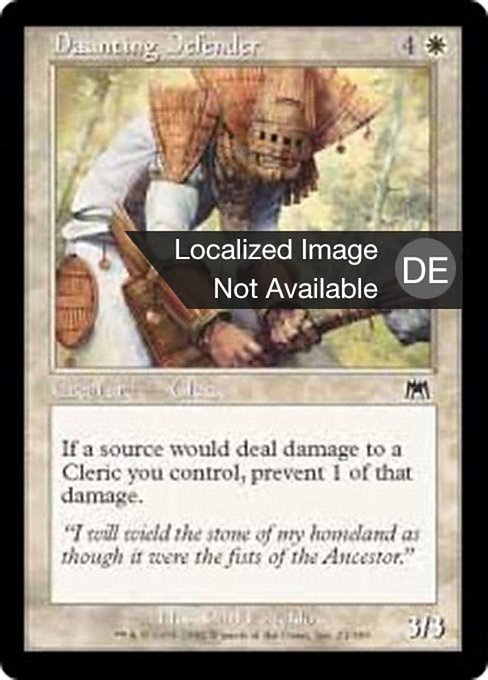 Einschüchternder Verteidiger