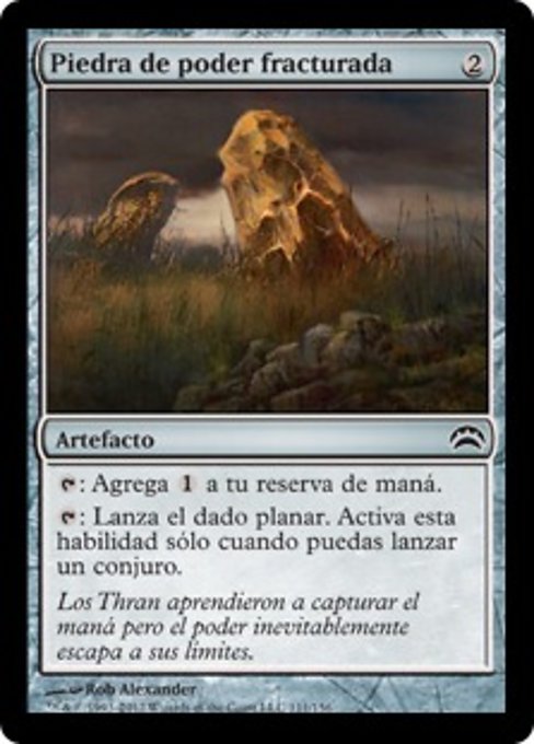 Piedra de poder fracturada