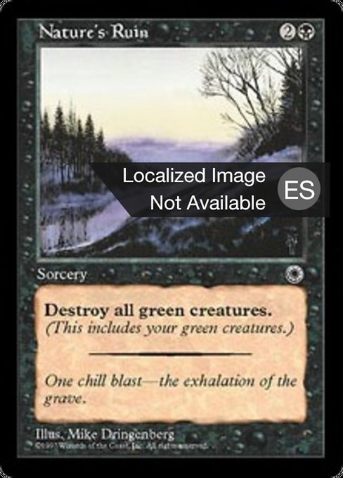 Decadencia naturaleza