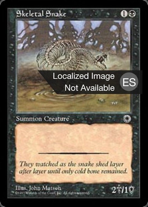 Serpiente esquelético