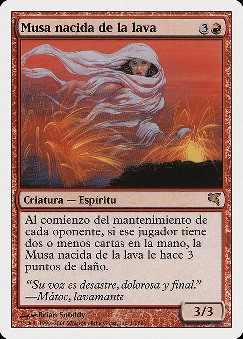Musa nacida de la lava