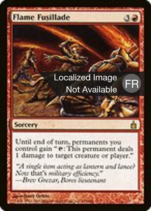 Fusillade de flammes