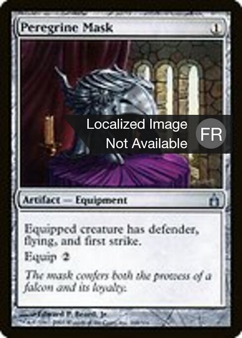 Masque du faucon pèlerin