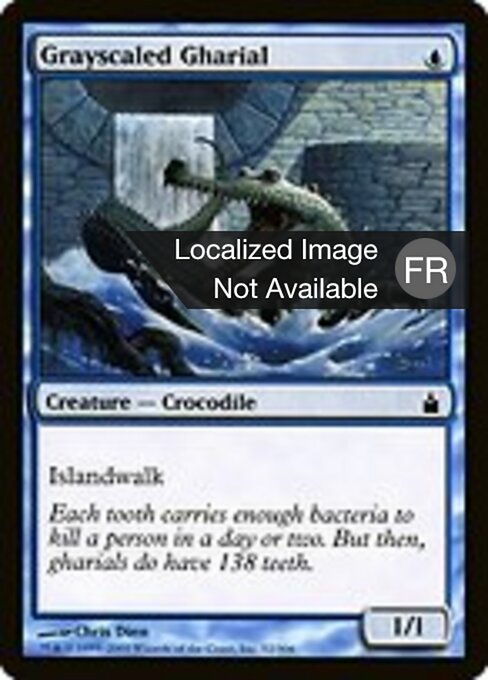 Gavial à écailles grises