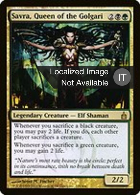 Savra, Regina dei Golgari