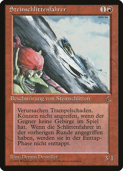 Steinschlittenfahrer