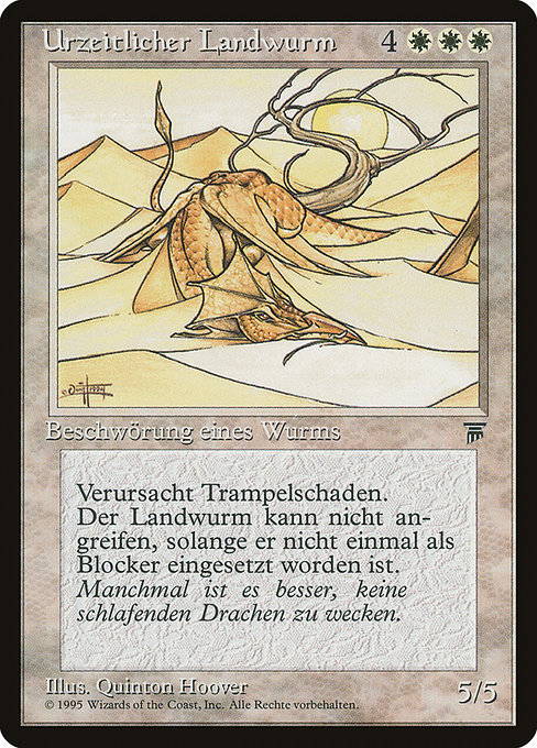 Urzeitlicher Landwurm