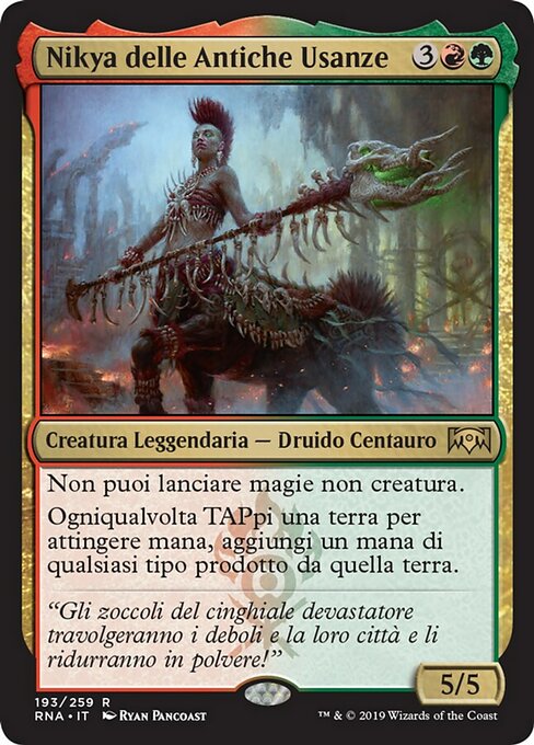 Nikya delle Antiche Usanze