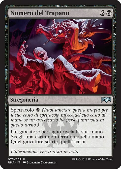 Numero del Trapano