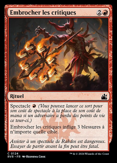 Embrocher les critiques