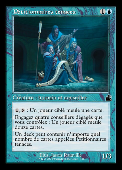 Pétitionnaires tenaces