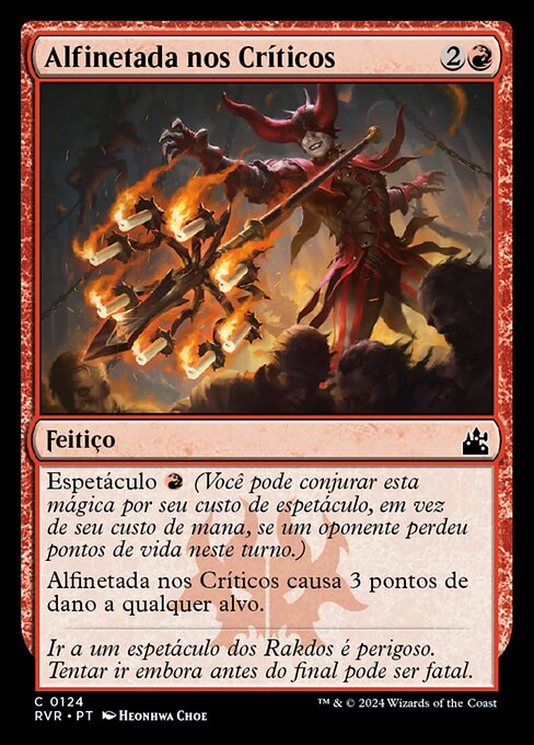 Alfinetada nos Críticos