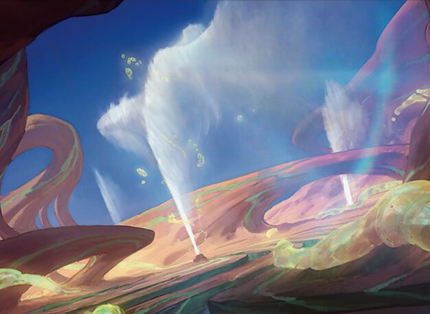 Geyser calciné