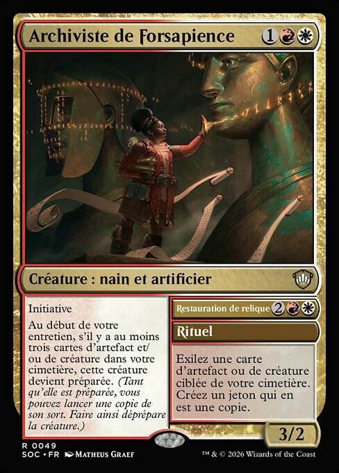 Lorehold Archivist // Restore Relic