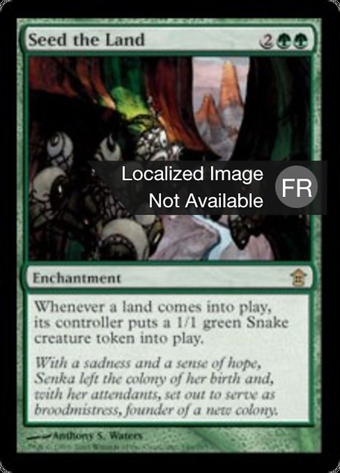 Ensemencement de la terre