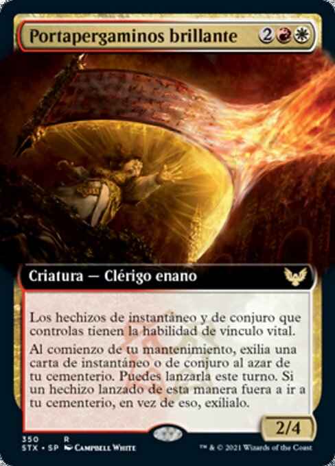 Portapergaminos brillante