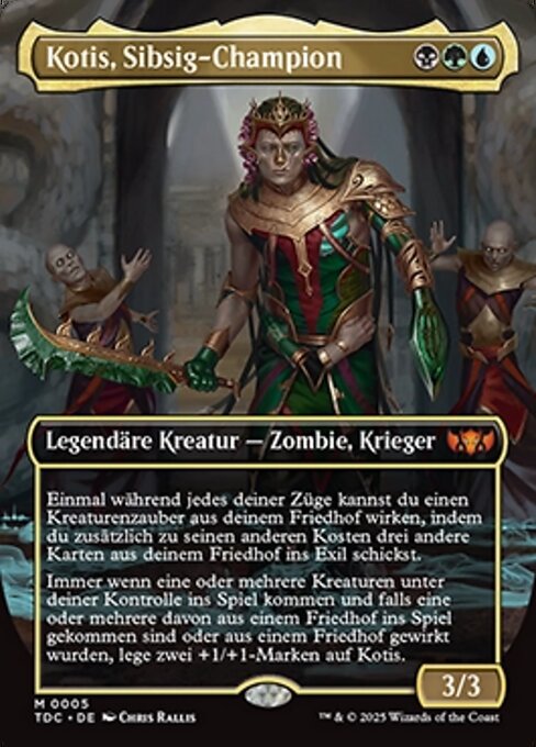 Kotis, Sibsig Champion