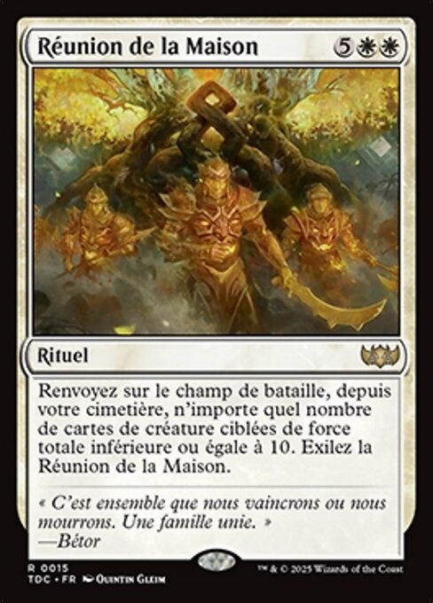 Réunion de la Maison