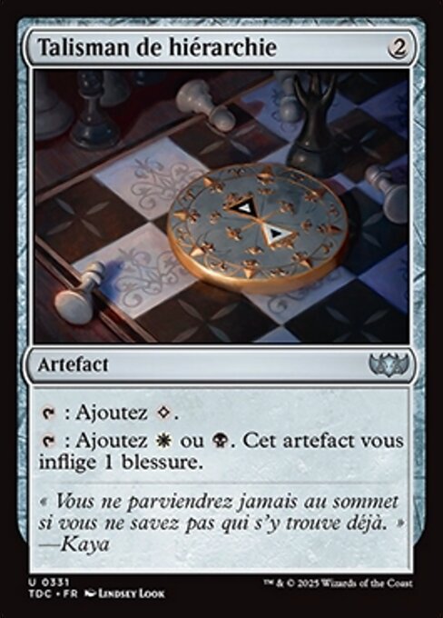 Talisman of Hierarchy
