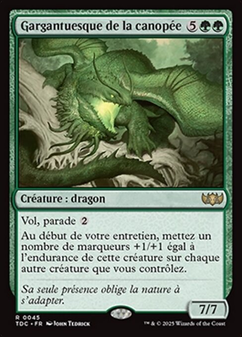 Gargantuesque de la canopée