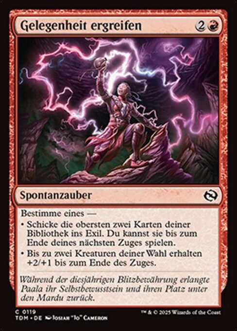 Gelegenheit ergreifen