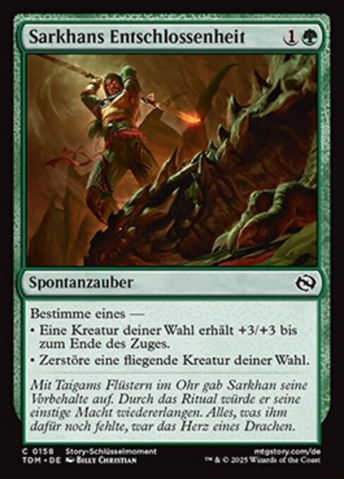 Sarkhans Entschlossenheit
