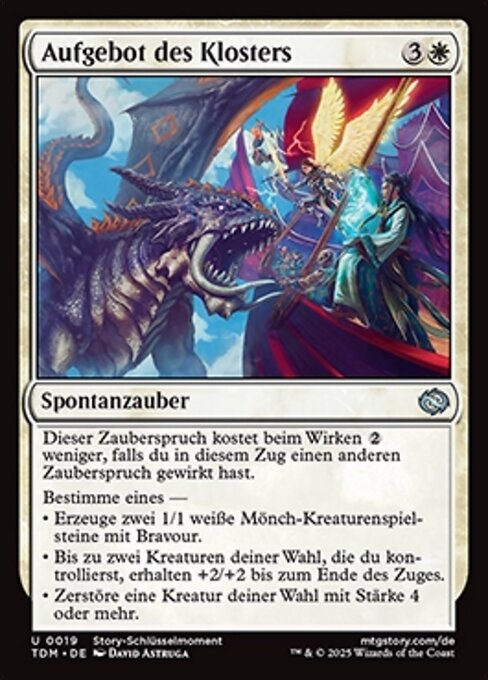 Aufgebot des Klosters