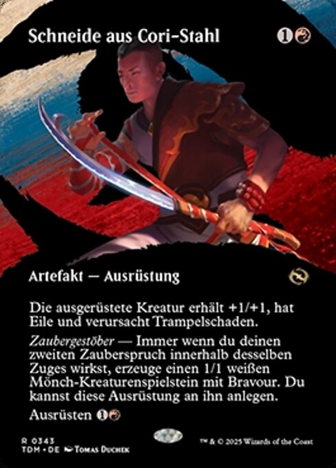 Schneide aus Cori-Stahl