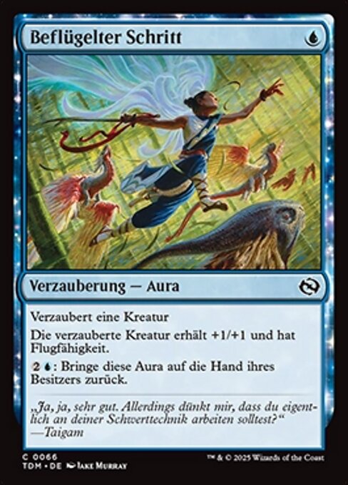 Beflügelter Schritt