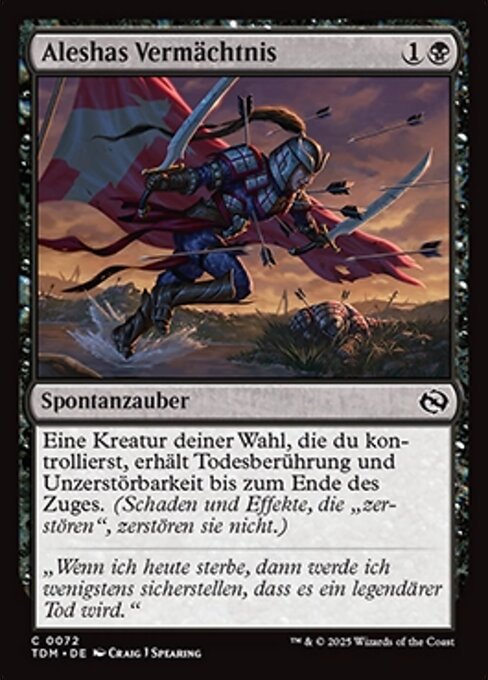 Aleshas Vermächtnis