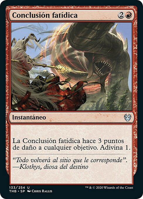 Conclusión fatídica