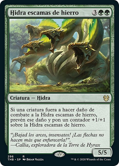 Hidra escamas de hierro