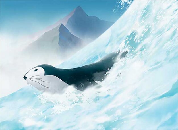 Sledding Otter-Penguin