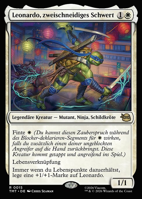 Leonardo, zweischneidiges Schwert