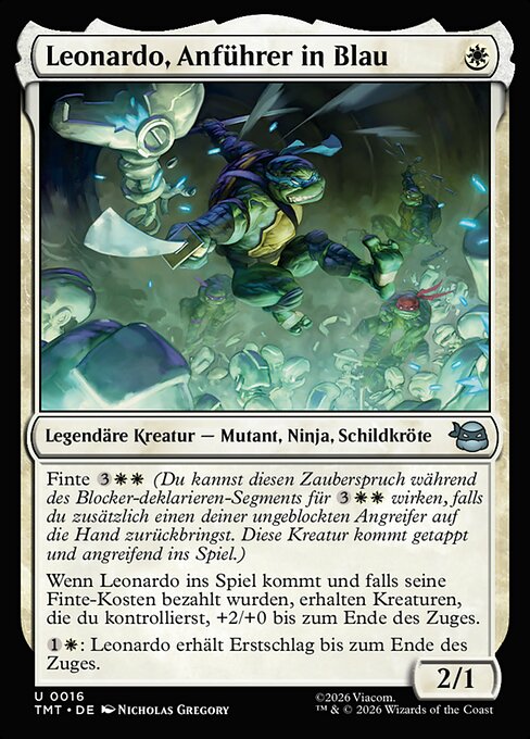 Leonardo, Leader in Blue