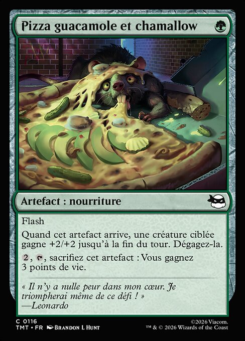 Guac & Marshmallow Pizza