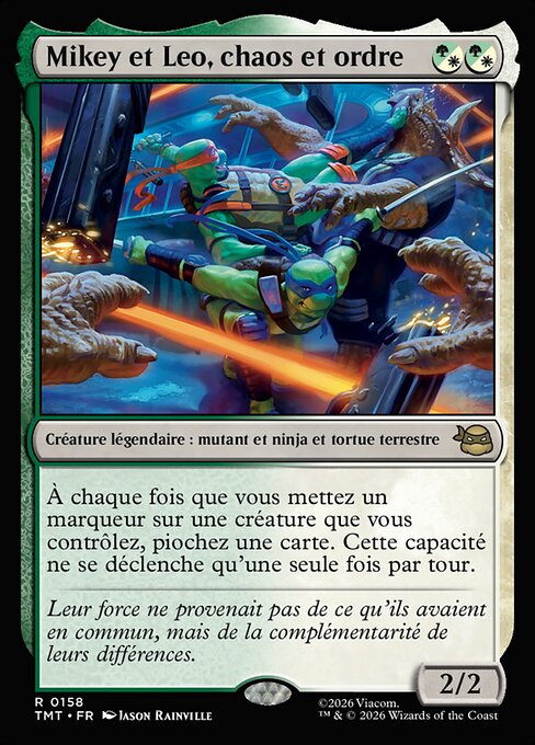 Mikey et Leo, chaos et ordre