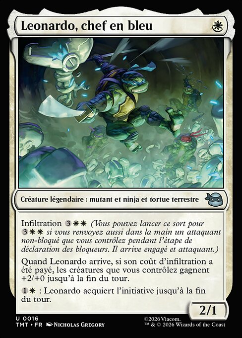 Leonardo, Leader in Blue