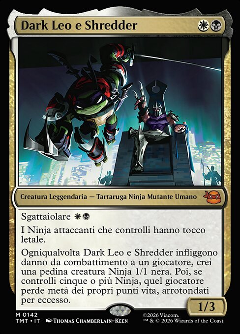 Dark Leo e Shredder